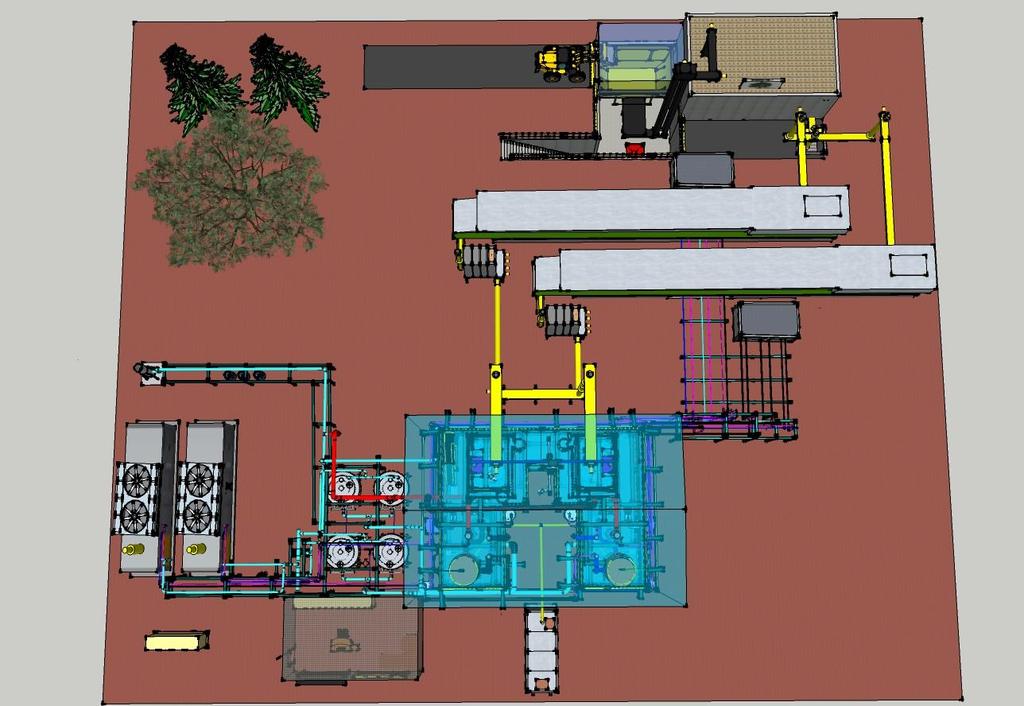Gasification Plant Typical layout: 2 Notar units 2 CHP engines Dryer Gasifier Gas conditioning unit Cogeneration Engine