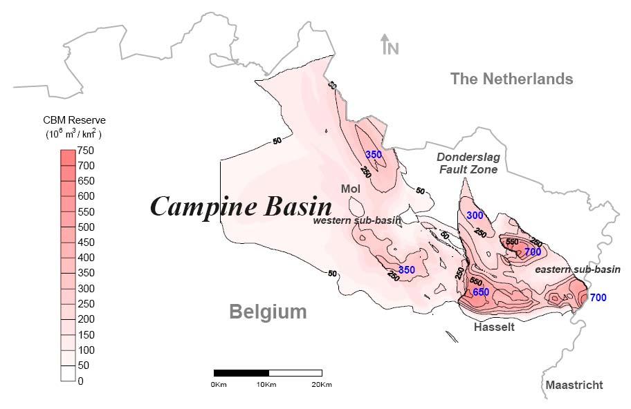 Suitable storage formation - Belgium, an example Campine Basin: Potential