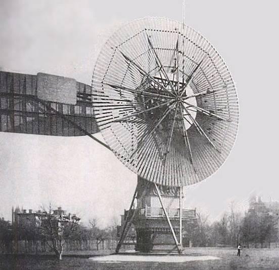 Early days of wind power 1888: Brush Windmill, USA Rotor diameter: 17m Nominal power: 12 kw