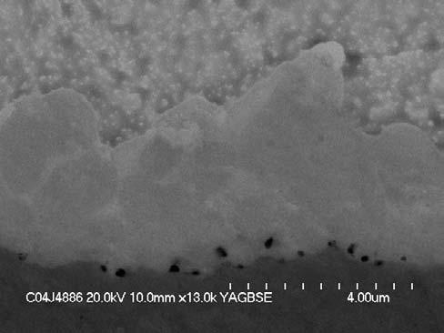 OSP / SAC solder / Electrolytic Ni, -25C 125C, 2000 cycles, OSP / SAC side SAC solder IMC - Here, voids are seen in thermal cycling