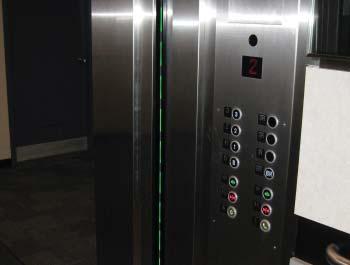 Ensure clear floor space in front of hall call buttons of 760 mm wide by 1220 mm depth (minimum); b.