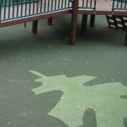 Key Consideration: Is the playspace ground surface accessible? Shredded Rubber.