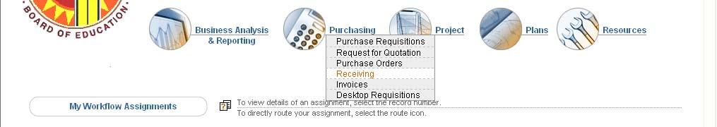 You may receive entire orders, partial orders, and even partial lines in  Receiving To Receive the Line Items