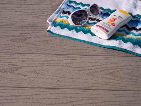 Available in stylish Coffee or Slate Grey colours, Dura Park Deck has excellent anti-slip properties and helps create the perfect outdoor living space in all weathers.