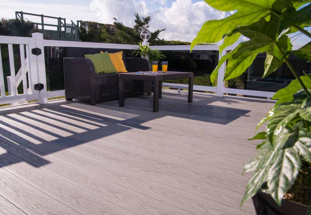 PVC Decking Product Selector Dura Park Deck is available in two versatile colours to suit a broad range of