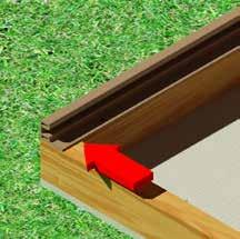 7 8 Step 8: Option B for Edge Trim If your preference is to integrate your PVC Dura Park Deck with an existing PVC Balustrade,