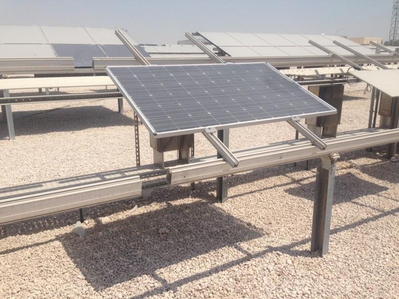 (1) Outdoor measurements in Qatar Single and system measurements since 09/2016 in Doha, Qatar Bifacial modules with