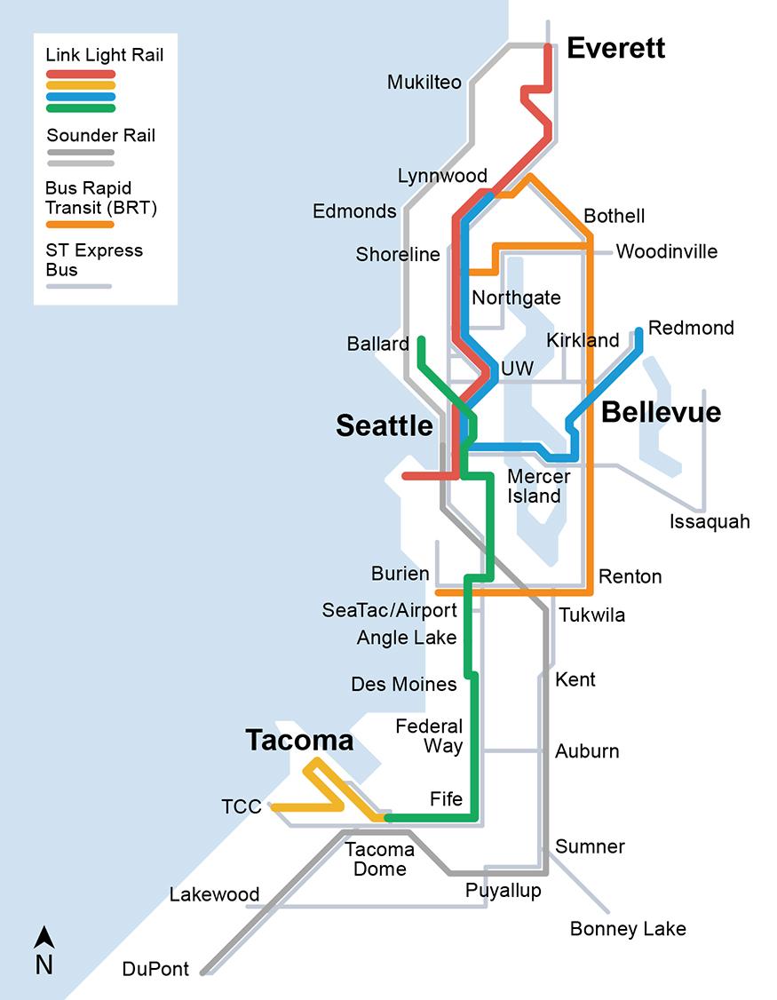 2039 Light rail Tacoma Link - Martin Luther