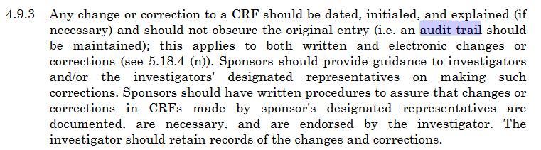 Use of EHRs in clinical research - Regulations ICH (International Commitee of Harmonisation) E.g. audit trails (USA: 21 CRF Part 11) https://www.