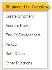 You can filter shipments with different search criteria.