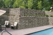 Add a whole new dimension to your landscape! Blend the different sized blocks together into your wall and capture the look of handlaid stone. Two Course Pattern Angles vs.