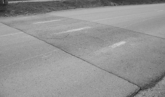 Surface distress survey data Visual examination of pavement surface distress or cracks at the vicinity of the pipe installations are conducted periodically.