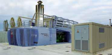 THE Challenger One COGENERATION SYSTEMS ARE EQUIPPED WITH: Insulated Challenger One container, complete with ventilation system and soundproofing 65 db(a) at 10 m Electricity generating set