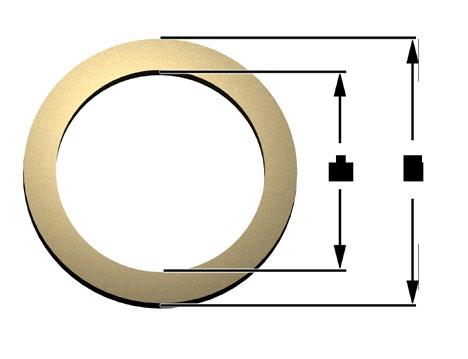 Flat Washer Style Gaskets SAS SEALTRON Conductive Elastomers can be made into a variety of different washer sizes.