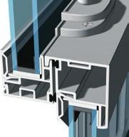 1 4 6 1 FEATURES Frame profiles feature internal divided chambers for added rigidity and enhanced thermal performance.