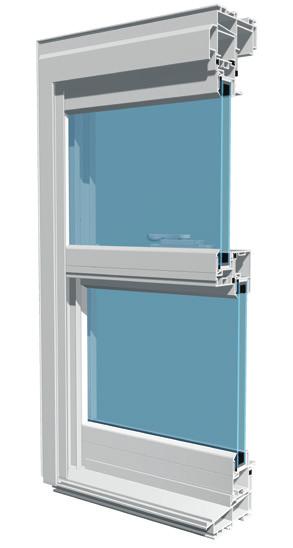 Double Hung windows feature two vent latches for partial ventilation.