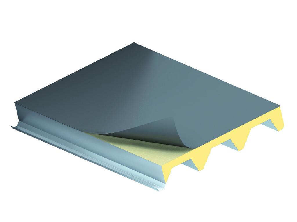 KS1000 X-ek Prouct ata Application X-ek panels are insulate membrane covere roof panels suitable for flat roofs for all builing applications except where there are low temperature internal conitions.