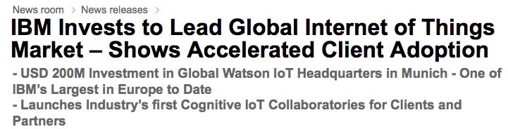and services that deliver on the promise of Cognitive IoT.