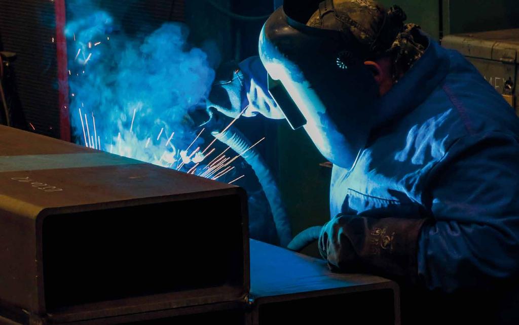 Welding One-off and repeat production for unit weights up to 50 t and in exceptional cases even heavier, general and high-strength structural steels, ferritic and austenitic stainless steels, nickel