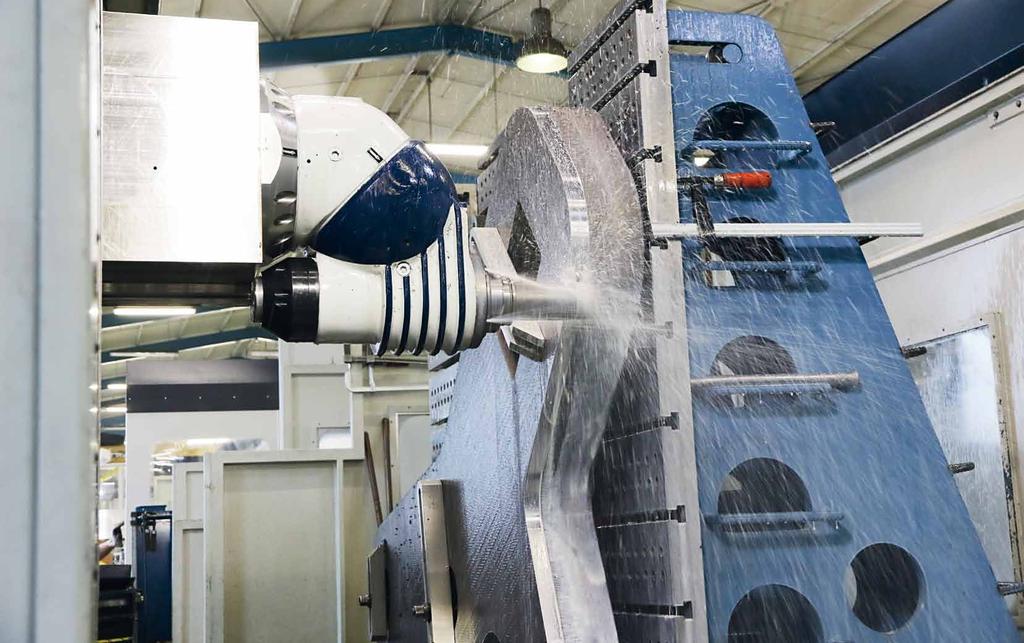 Machining High-precision machining for mechanical engineering, even for large dimensions and materials difficult to machine, with 70 highly-qualified employees, all with specialist