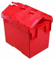 ATTACHED LID CRATES SERIES 2000 crates ased on the simple principle that out of sight is out of mind, this range of containers with attached lids can be fitted with tamper-deterrent security seals.