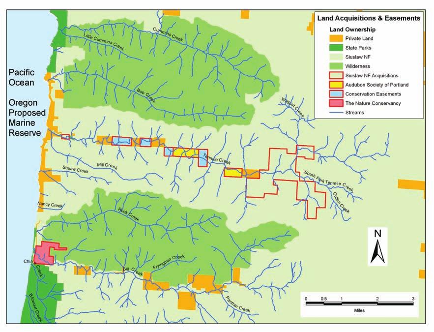 GENERAL TECHNICAL REPORT PNW-GTR-856 Cummins and Tenmile Watershed, Siuslaw National Forest, Oregon Land acquisition and conservation easement tools are being used for restoring watersheds and