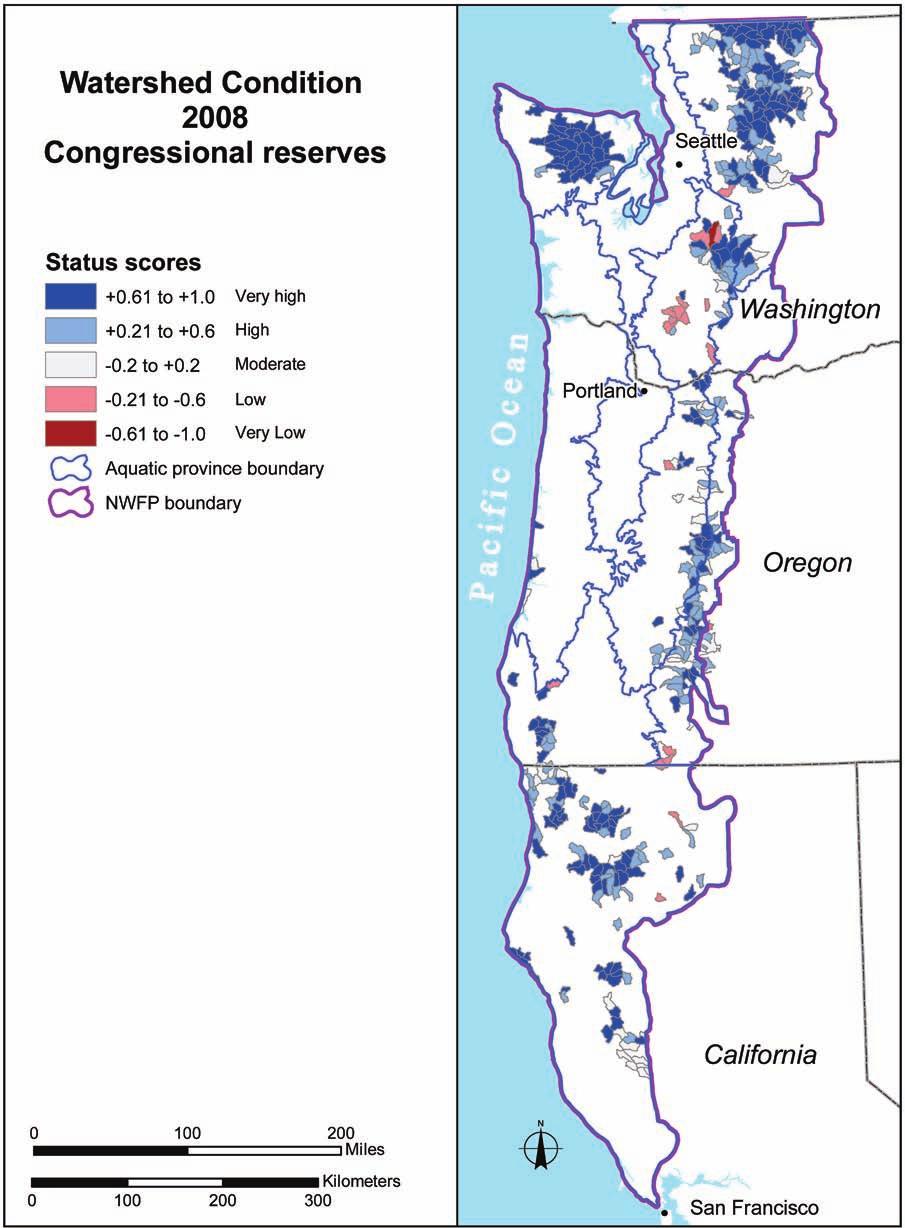 GENERAL TECHNICAL REPORT PNW-GTR-856 Figure 24 Watershed condition status