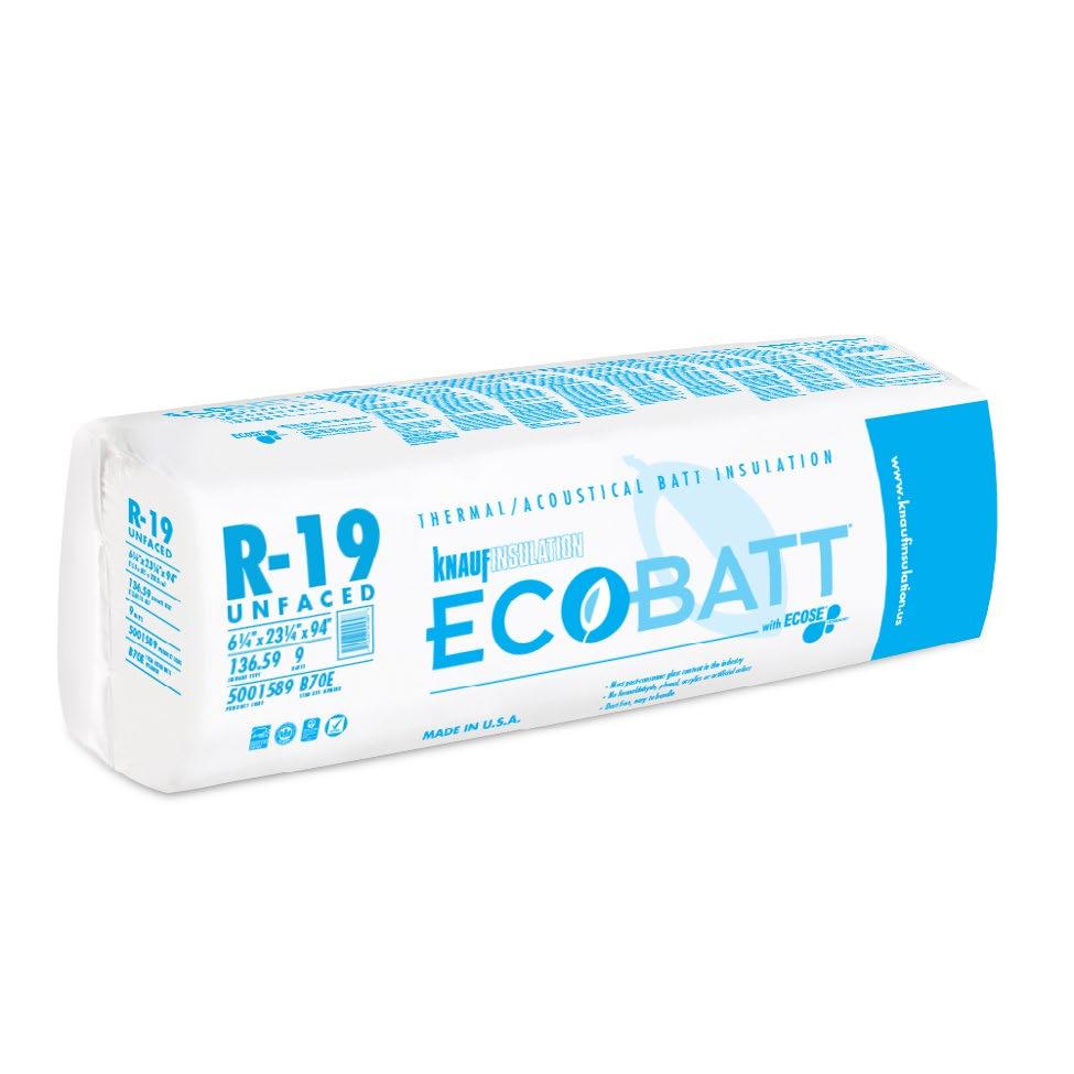 Think of it as green... only browner. ECOBATT INSULATION with ECOSE Technology All Knauf Insulation products are sustainable.