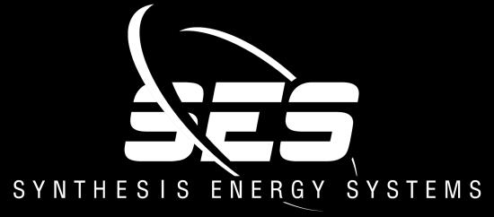 Update on SES Projects and Progress GASIFICATION