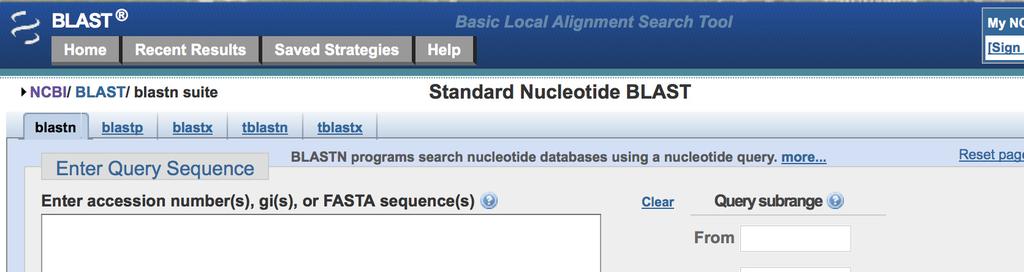 EDVO-Kit #340 DNA Informatics Guide to Using BLASTN, continued 5.