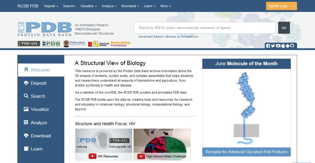 Other Online Resources: Protein Data Bank www.rcsb.org/pdb/home/home.do Other Resources: EMBL EBI (European Bioinformatics Institute) http://www.ebi.ac.