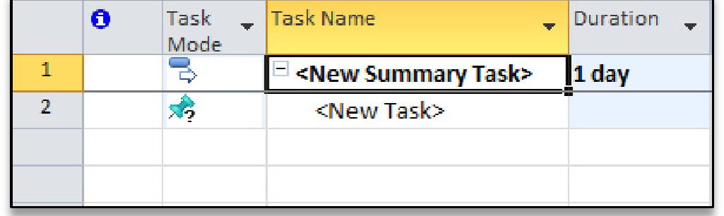 What s New Task Planning Auto Wrapping Task Names During the task planning process, you see the new Auto Wrap Task Names feature in Microsoft Project 2010 when you enter a task name that exceeds the