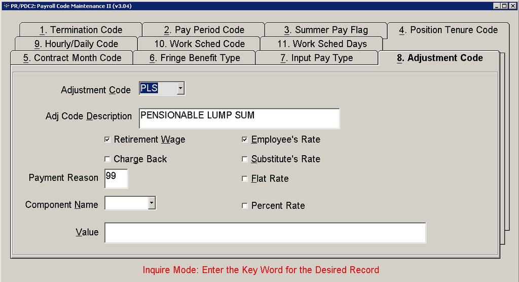 Payment Reason Payment Reasons are used to explain fluctuations in wages.