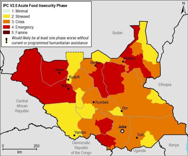 Conflict has since spread to Greater Equatoria, most heavily in Maridi and Mundri of Western Equatoria, Magwi and Budi of Eastern Equatoria, and Lainya, Morobo, and Juba of Central Equatoria (Figure