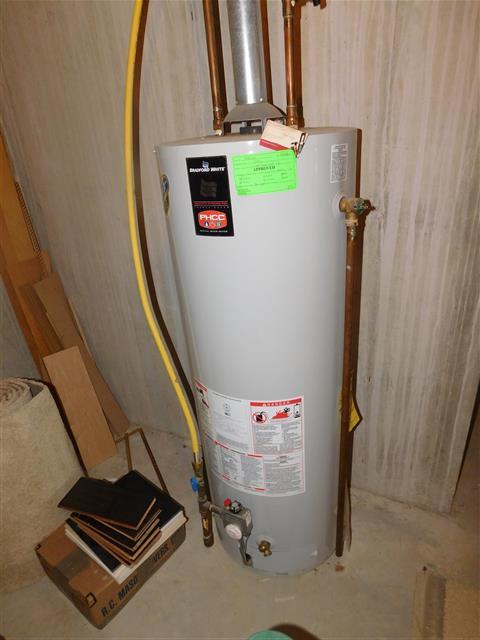 8.2 The water heater is older. The NAHB (National Association of Home Builders) case study says the average life expectancy of a gas or electric water heater is "about 10 years".
