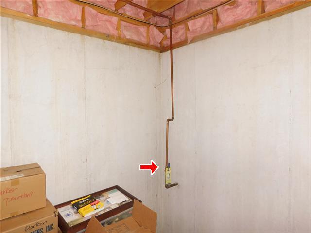 8.3 The main water shutoff is located on the far wall in the basement. 8.