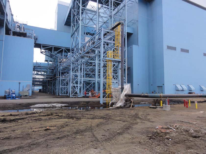 NEW SYSTEM REQUIREMENTS New natural gas vertical manifolds in all four corners of the boiler This West Virginia coal fired power plant experienced continued curtailment issues during startups.