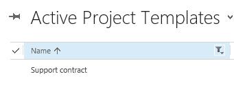 Now Save your data and in the navigation bar click Project Templates. You will see your newly created project template top node.