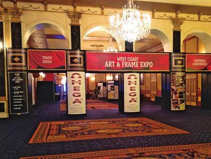 TRADE SHOW MARKETING Opportunities at The WCAF Expo! You now have even more opportunities to promote your company at prime locations throughout The West Coast Art & Frame Expo.