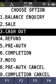 NAB EFTPOS MOBILE CASH-OUT ONLY The cash-out feature is available on debit (cheque and savings) accounts only for EFTPOS transactions.