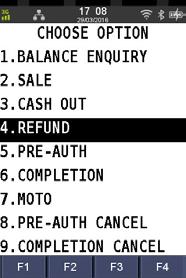 NAB EFTPOS MOBILE REFUNDS A Refund transaction is used to reverse a Sale transaction that has already been settled by the Bank.