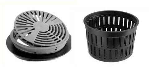 Figure 12: RFID Round Diffuser and DB Basket (Courtesy Price HVAC) Based on performance data about air throws and capacities, 8 RFID diffusers will be selected to provide 100 CFM each.