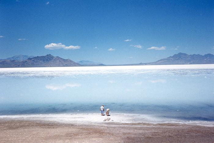 The Great Salt Lake in Utah -
