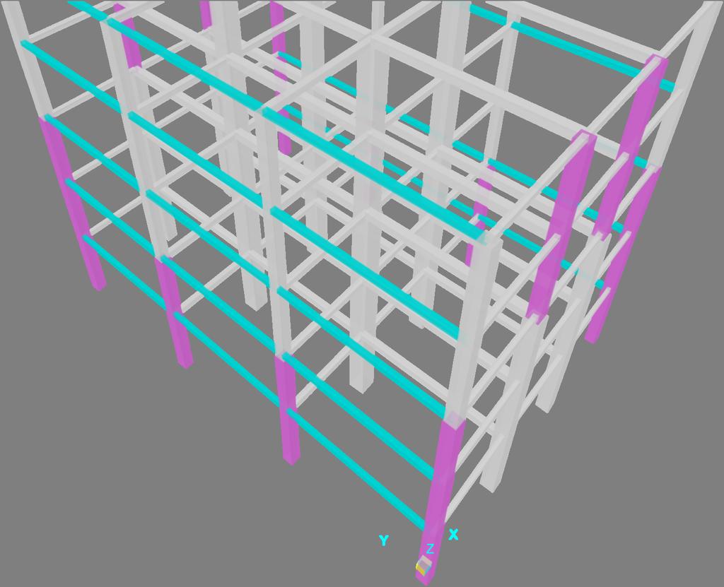 The SAP computer program has been used for modelling and optimizing of the structural sections during the design phase and preliminary linear response history analysis only.
