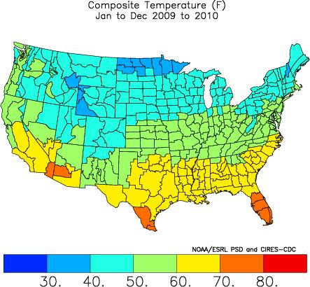 Desirable Climate Climate Average Annual Temperature for Each State State F C Rank Florida 70.7 21.5 1 Georgia 63.5 17.5 5 Mississippi 63.4 17.4 6 Alabama 62.8 17.1 7 South Carolina 62.4 16.