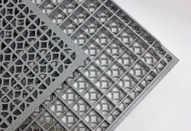 PARTIAL TOP VIEW PARTIAL SIDE VIEW AF500 and AF600 Aluminum Air Grate For cold aisles, the Accel-Air is a strong and durable panel with a free open area of 56% for those applications requiring the
