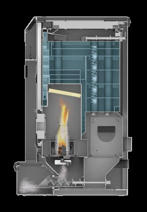 Emissions Tavistock Wood Pellet Biomass Boilers incorporate an innovative Ceramic Combustor with Catalyst unit.
