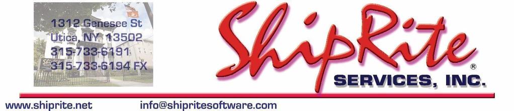 ShipRite 2018 Rate Update 10.17.4 This is a Critical Update that must be installed by 12/24/2017. Overview Time to Download: 25-40 Seconds. Time to apply update: 10-20 minutes.
