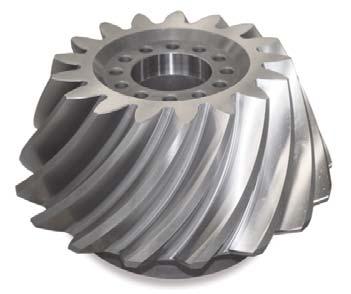 High-performance spindles Bevel gear wheel Hard machining