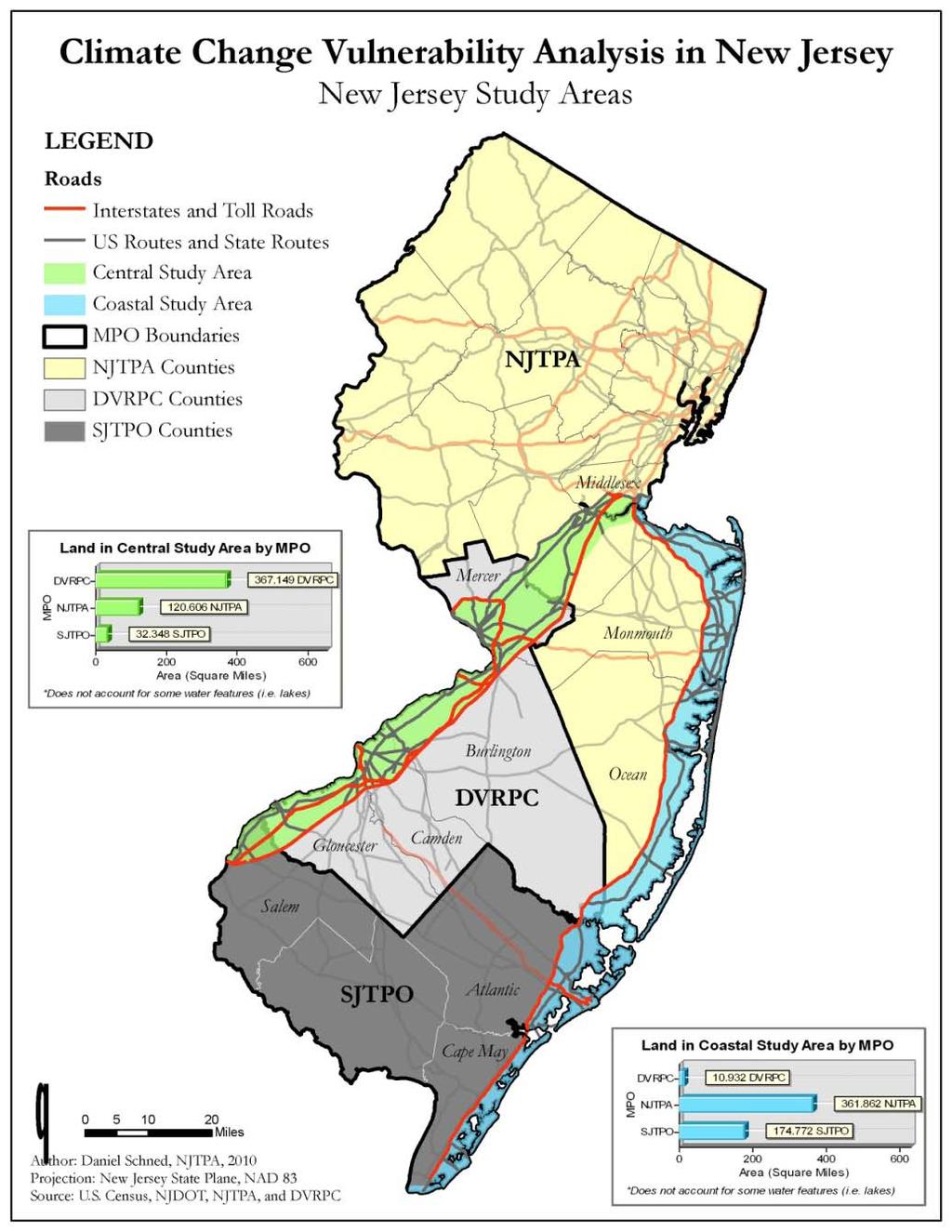 New Jersey DOT Study Areas: New Jersey Coastal Central New Jersey Partners: New Jersey DOT North Jersey Transportation Planning Authority,